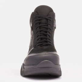 Marco Shoes Sportske čizme Mil s ukrasnim lakom crno 1