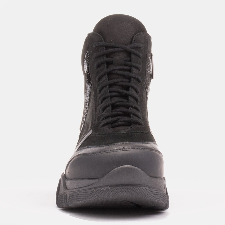 Marco Shoes Sportske čizme Mil s ukrasnim lakom crna 1