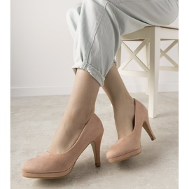 Ružičaste pumpe na štikli Marino ružičasta 1