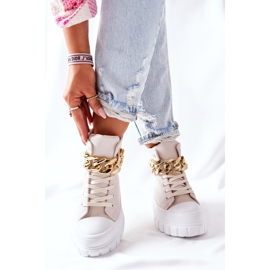 PB1 Visoke tenisice na platformi La Rocca Bež 1