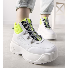 Bijele tenisice na visokom potplatu Eloquence bijela 1