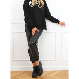 Crne sportske cipele s visokim potplatom 6291 Crne crno 1