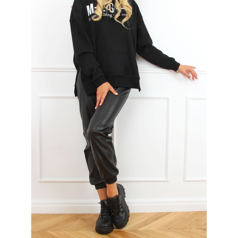 Crne sportske cipele s visokim potplatom 6291 Crne crno 1