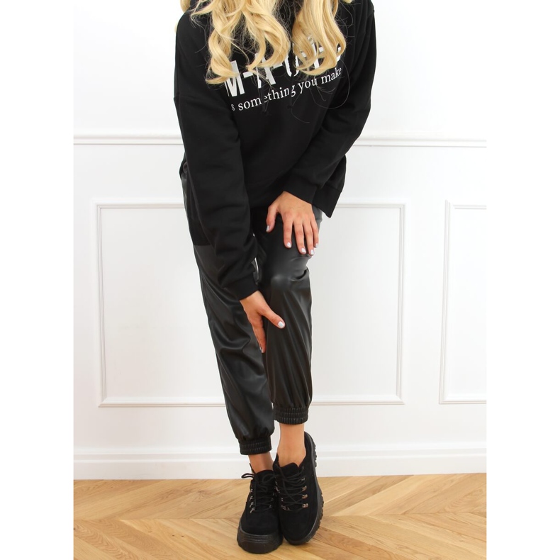 Crne 6290 Crne sportske cipele s visokim potplatom crno 1