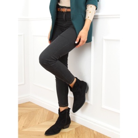 Crne kaubojske čizme za žene 99-65 Crne crna 1