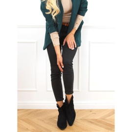 Crne kaubojske čizme za žene 99-65 Crne crna 2