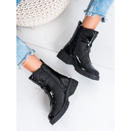 Lakirane S. Barski torbe na patent zatvarač crna 2