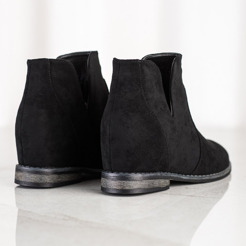 S. BARSKI Kaubojske čizme na Koturnie S.BARSKI crna 1