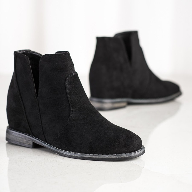 S. BARSKI Kaubojske čizme na Koturnie S.BARSKI crno 2