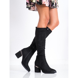 Filippo Elegantne čizme od antilopa crna 2