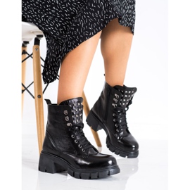 SHELOVET Modni radnici sa klinovima crna 2