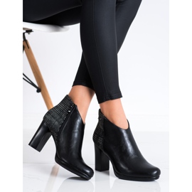 SHELOVET Kratke čizme na postu crno 2