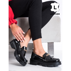 Filippo Kožne broge s lancem crno 1