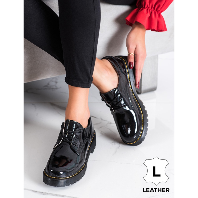 Filippo Kožne cipele na vezanje crna 1