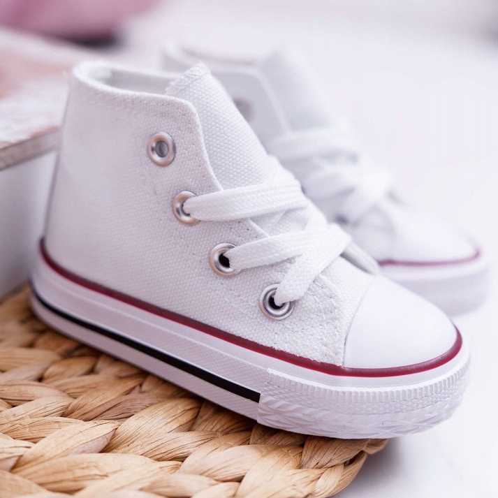 FRROCK Dječje klasične visoke bijele Filemon tenisice bijela 2