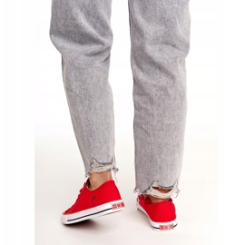 Big Star Ženske tenisice niske velike zvijezde crvene DD274339 crvena 2