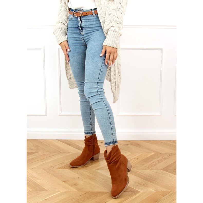 Čizme s niskim potpeticama deve Z1165 Camel smeđa 2