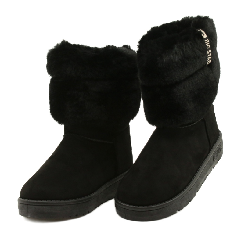 Ženski Mukluki grijani Big Star II274123 Crna 2