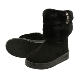 Ženski Mukluki grijani Big Star II274123 Crna 4