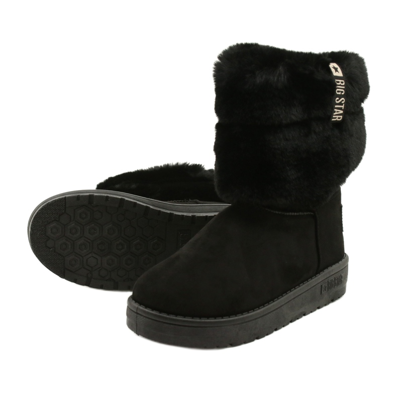 Ženski Mukluki grijani Big Star II274123 Crna crno 4