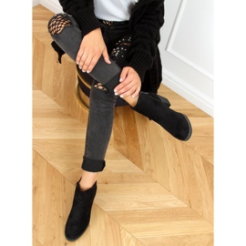 Crne čizme s visokim potpeticama 9B1003 Crne crna 1