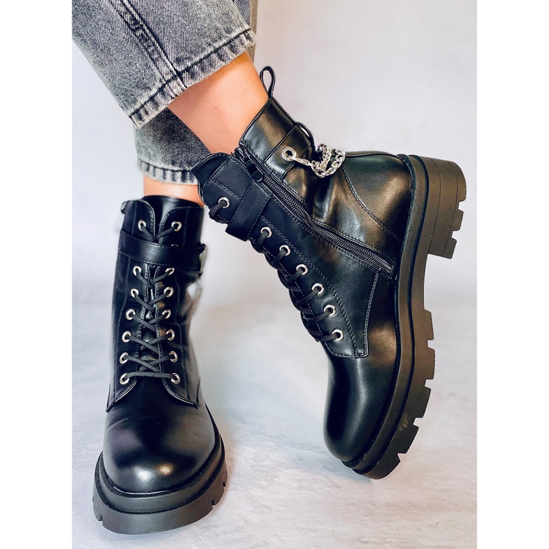 Crni Radnici s lancima RQ381 Crni crna 2