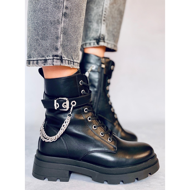 Crni Radnici s lancima RQ381 Crni crno 1