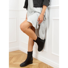 Crne čarape na čarape sa čarapama HQ887 Crna crno 2