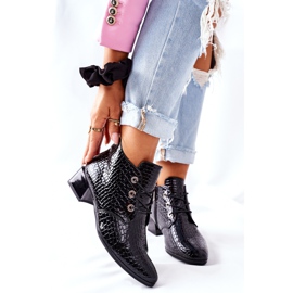 Vinceza Crne čizme visoke pete Albeq crna 2