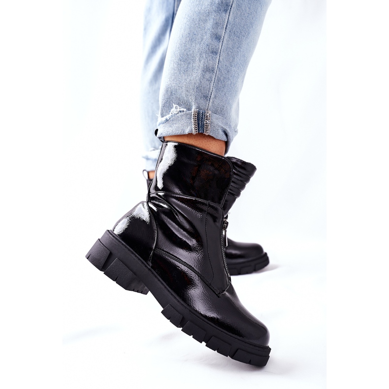 S.Barski Ženske crne čizme Nobleford crno 2