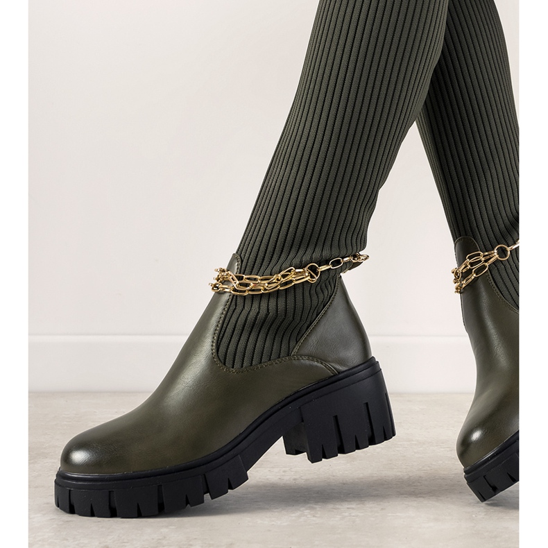 Zelene čizme s gornjim dijelom čarapa Živjeli zelena 1