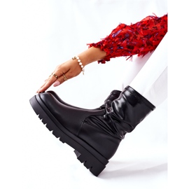 S.Barski Crne ženske čizme Doubler s elastičnom drškom crno 1