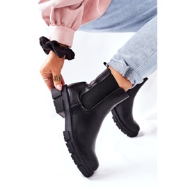 S.Barski Ženske crne tople čizme Jodhpur čizme Roulette crno 2