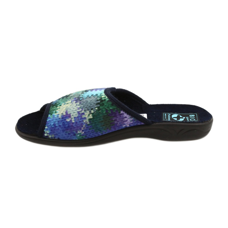 Ženske papuče Adanex 26264 Sweet tamnoplava plava zelena 1