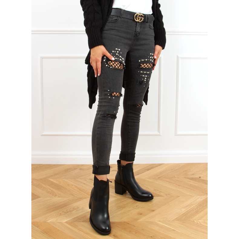 Crne čizme Chelsea, crne 9565 Crne crno 1