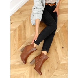 Smeđe štikle 3654 Camel smeđa 1