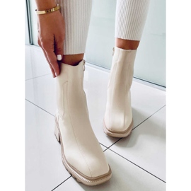 Krem ženske čizme QT33P Bež 2