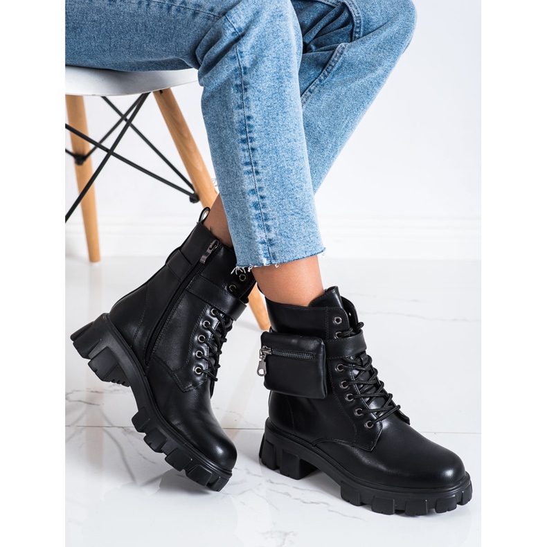 SHELOVET Topli radnici s džepom crno 1