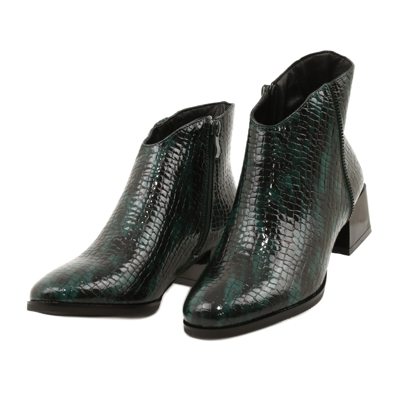 M.Daszyński Izolirane čizme Daszyński MR2130-8 Green crna zelena 2