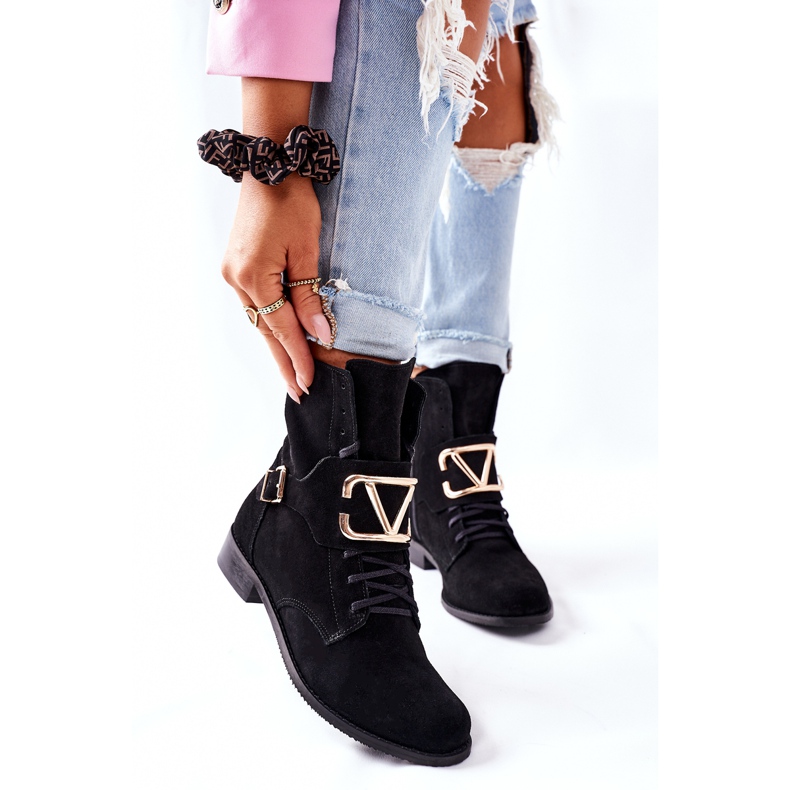 Ženske antilop crne čizme Nicole 2676 crna 2