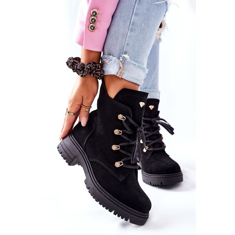 Ženske antilop crne čizme Nicole 2674 crna 2