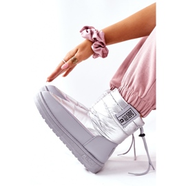 Ženske čizme za snijeg Big Star II274118 Srebrne srebro 1