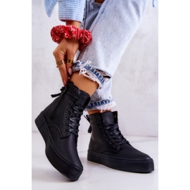 Ženske visoke tenisice Big Star II274096 Crne crno 2