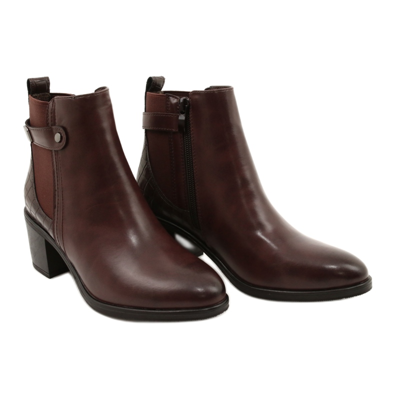 Klasične smeđe čizme Sergio Leone BT630 smeđa 5