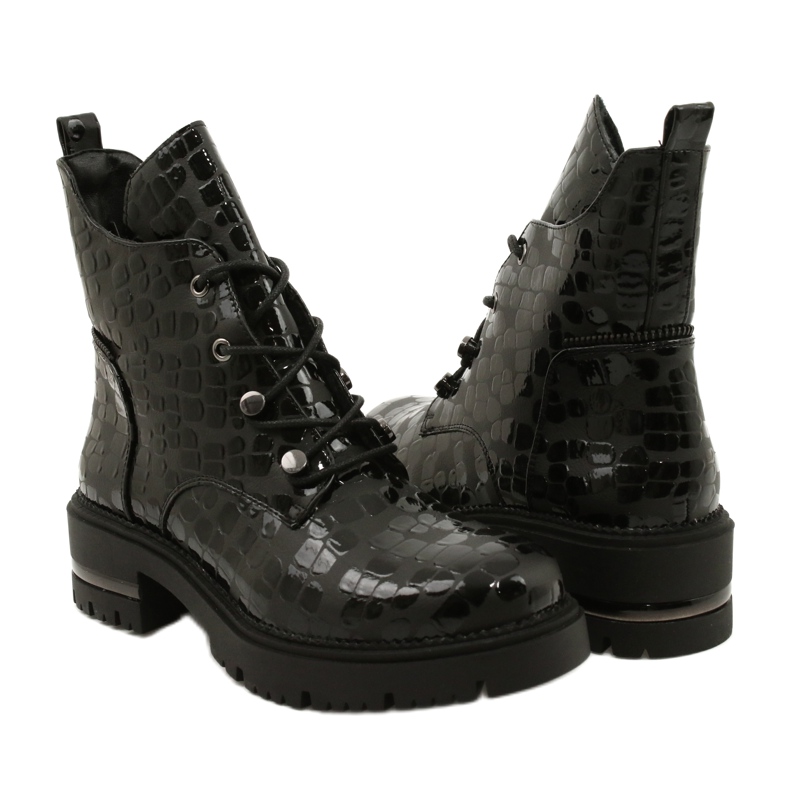 Elegantne čizme Sergio Leone TR744 crna 5