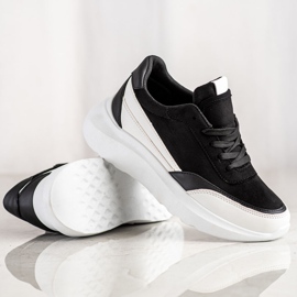 SHELOVET Crne tenisice od antilopa crna 1