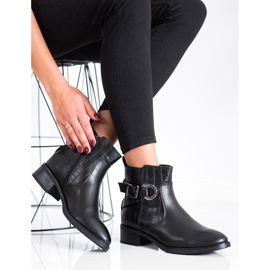 Super Mode Ležerne čizme s kopčom crna 2