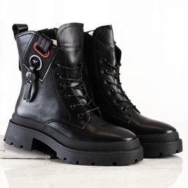 Seastar Crni radnici s eko kožom crna 1