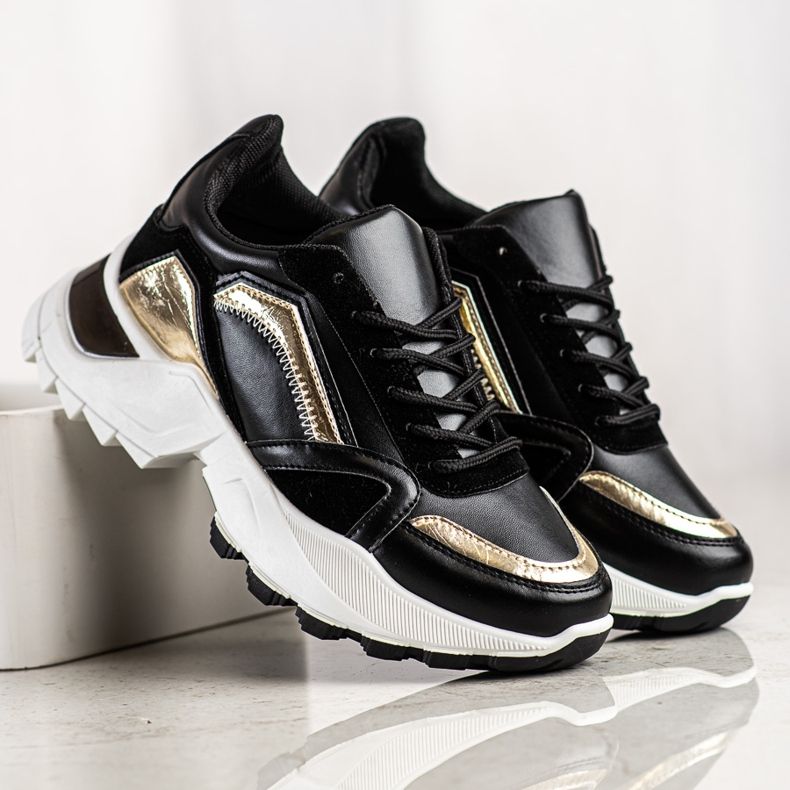 SHELOVET Elegantne tenisice crna 2