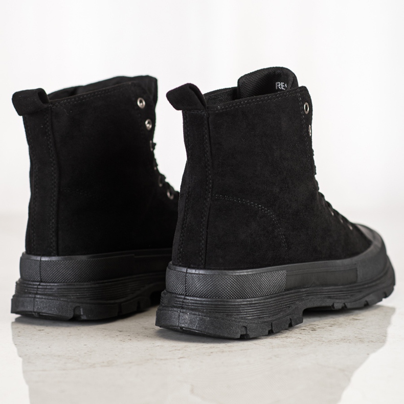 Seastar Visoke tenisice od antilopa crno 1